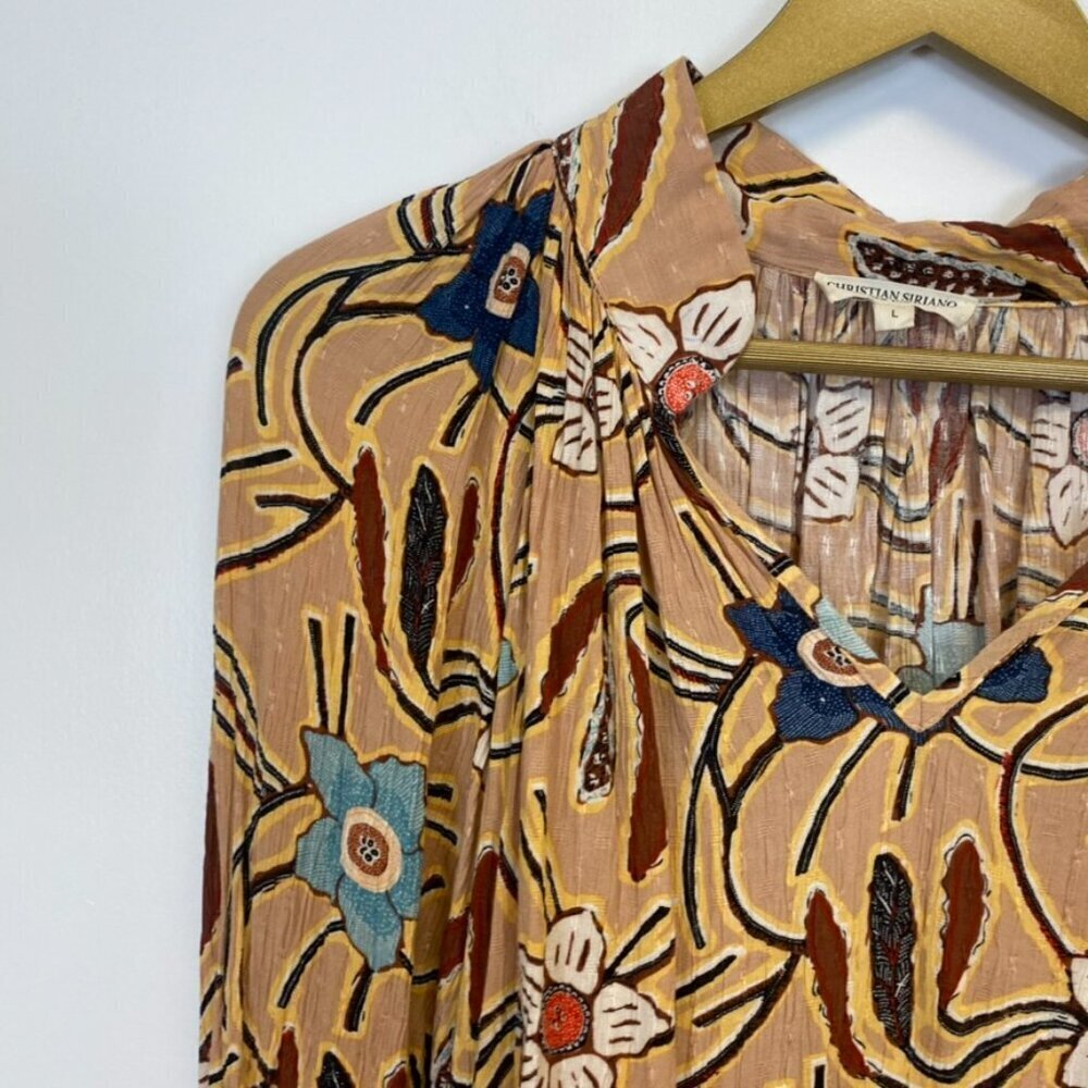 Christian Sirano Floral Blouse - Picture 10 of 12